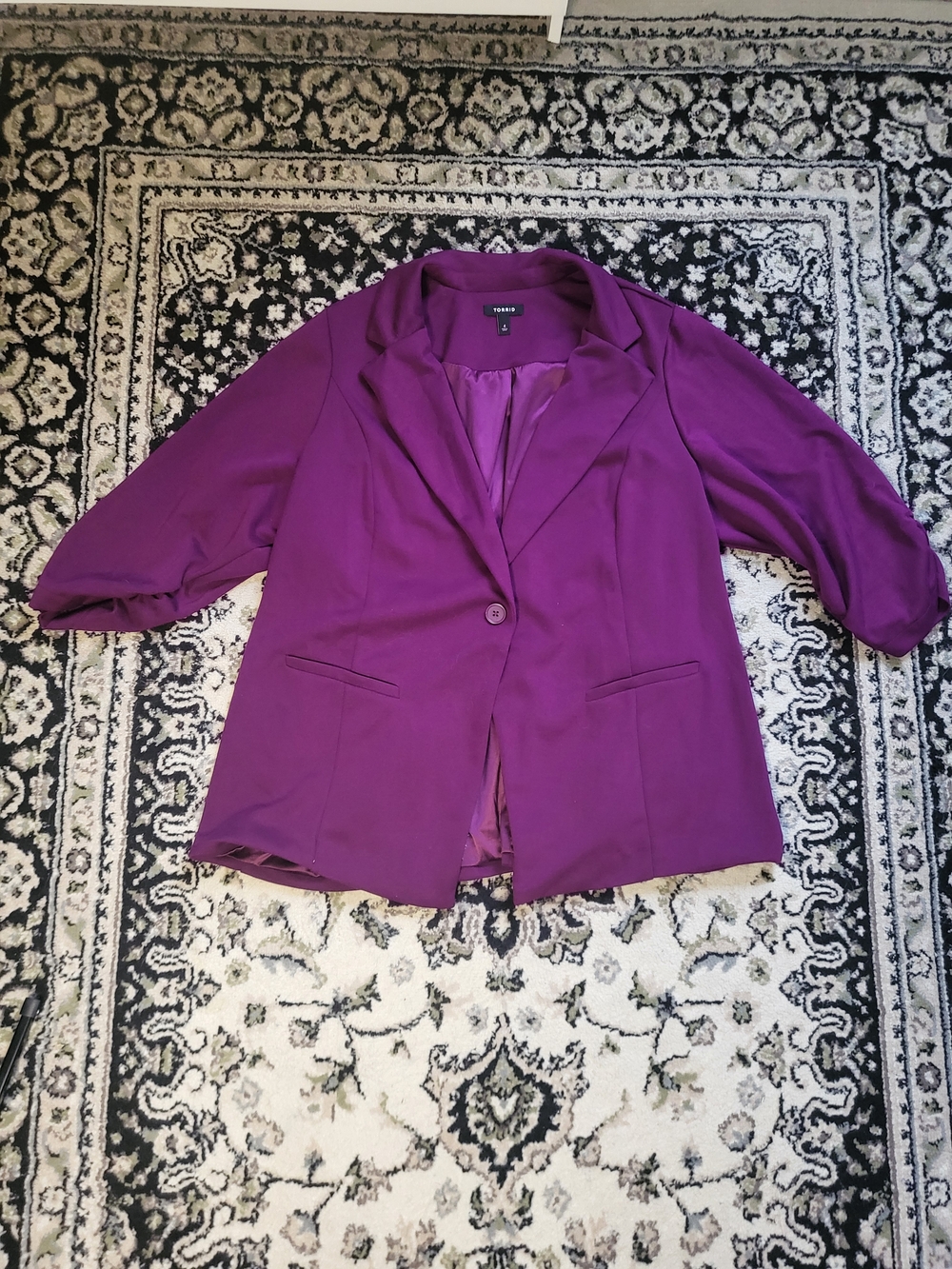 torrid Plum Purple Single-Button Blazer